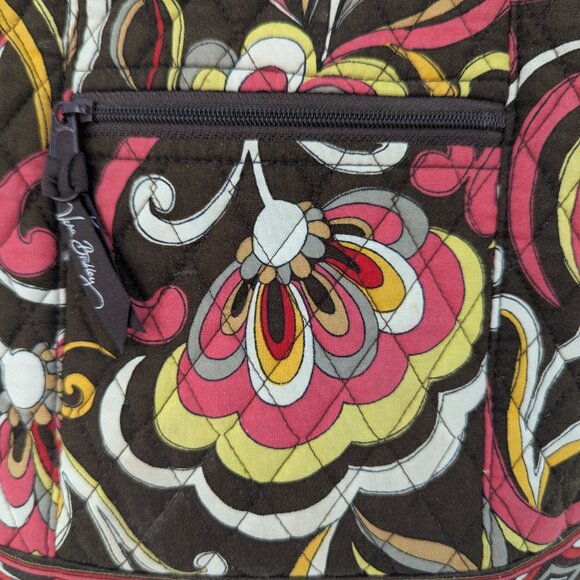 Vera Bradley Puccini Shoulder Bag Exterior and Interior Pockets Snap Close - Picture 3 of 8